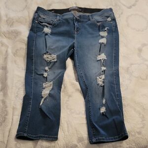 Distressed Blue Women's Jeans